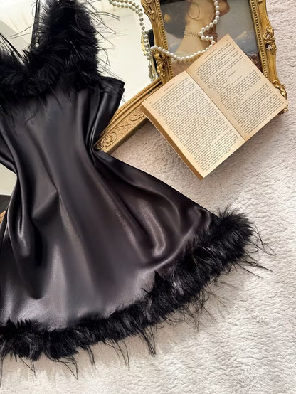Women's Elegant V-Neck Camisole Nightgown